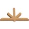 Ekena Millwork Kennewick Timber Gable Bracket, Western Red Cedar, 72"W x 45"H x 5 1/2"D x 5 1/2"F, 15/12 Pitch GBW072X45X0606KEN00SWR - alternate 2